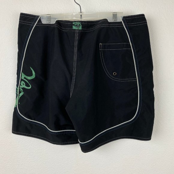 Roxy Quicksilver Women's Board Shorts Size 9 Black Beach Swim Surf Mid Rise - Picture 5 of 9